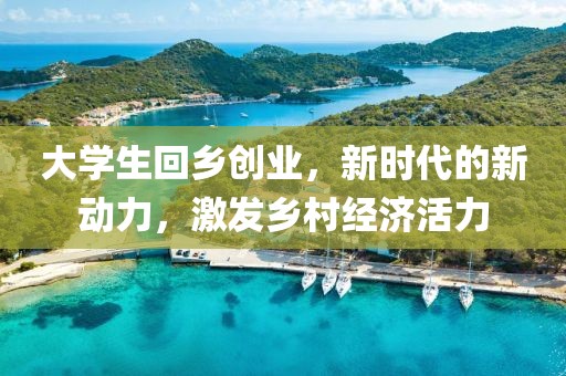 大学生回乡创业，新时代的新动力，激发乡村经济活力