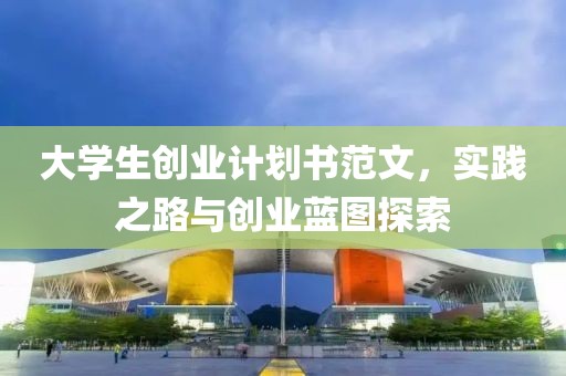 大学生创业计划书范文，实践之路与创业蓝图探索