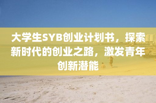 大学生SYB创业计划书，探索新时代的创业之路，激发青年创新潜能