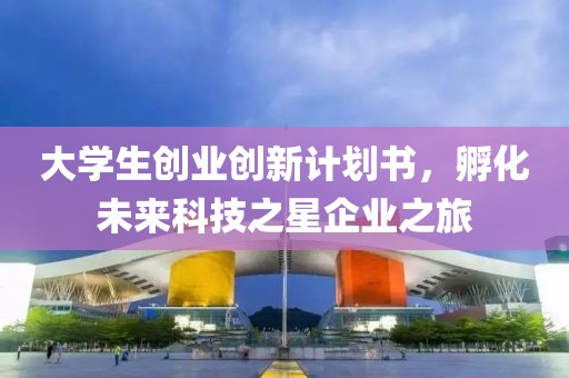 大学生创业创新计划书，孵化未来科技之星企业之旅