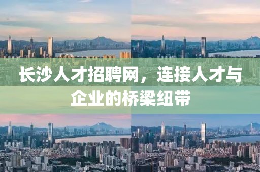 长沙人才招聘网，连接人才与企业的桥梁纽带