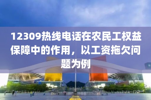 12309热线电话在农民工权益保障中的作用，以工资拖欠问题为例